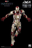 Threezero Marvel Infinity Saga Iron Man 3 Iron Man Mark 42 DLX 1/12 Scale Die-Cast Action Figure