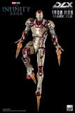 Threezero Marvel Infinity Saga Iron Man 3 Iron Man Mark 42 DLX 1/12 Scale Die-Cast Action Figure