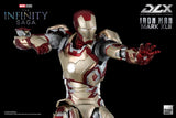 Threezero Marvel Infinity Saga Iron Man 3 Iron Man Mark 42 DLX 1/12 Scale Die-Cast Action Figure