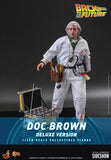 Hot Toys Back to The Future Doc Brown (Deluxe Version) 1/6 Scale 12" Collectible Figure