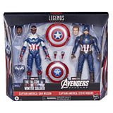 Hasbro The Falcon and the Winter Soldier & Avengers Endgame Marvel Legends Tag Team Captain America Two-Pack Action Figures Set