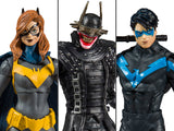 McFarlane DC Multiverse Set of 3 Action Figures Dark Nights: Metal, Nightwing & Batgirl (DC Rebirth Build-A-Batmobile)