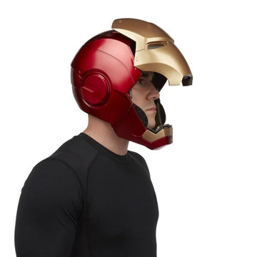 hasbro legends series iron man helmet Hasbro Marvel Legends Iron Man 1:1 Scale Wearable Electronic Helmet – Maybang's Collectibles