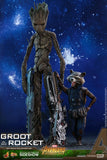 Hot Toys Marvel Avengers Infinity War Groot & Rocket 1/6 Scale Figure Set