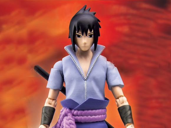 Toynami Naruto Shippuden 4-Inch Poseable Action Figure Series 2 Sasuke Action Figure