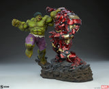 Sideshow Marvel Comcis Hulk vs Hulkbuster Maquette Statue