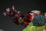 Sideshow Marvel Comcis Hulk vs Hulkbuster Maquette Statue
