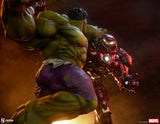 Sideshow Marvel Comcis Hulk vs Hulkbuster Maquette Statue