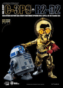 Beast Kingdom Star Wars Exclusive C-3PO & R2-D2 Chrome Figure Set