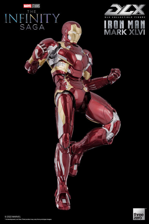 Threezero Marvel Infinity Saga Captain America: Civil War Iron Man Mark 46 DLX 1/12 Scale Die-Cast Action Figure