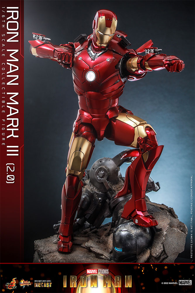 Hot Toys Marvel Comics Iron Man (2008) Iron Man Mark III (2.0