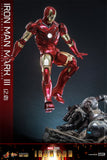 Hot Toys Marvel Comics Iron Man (2008) Iron Man Mark III (2.0) Diecast 1/6 Scale 12" Collectible Figure