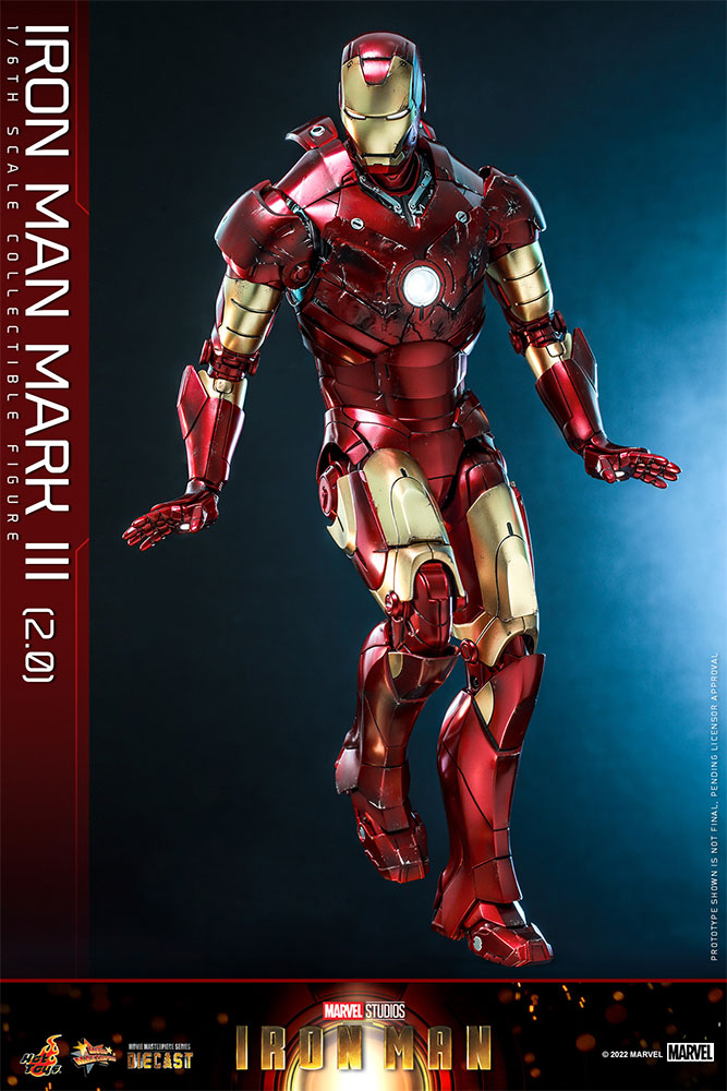 Hot Toys Marvel Comics Iron Man (2008) Iron Man Mark III (2.0