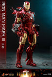 Hot Toys Marvel Comics Iron Man (2008) Iron Man Mark III (2.0) Diecast 1/6 Scale 12" Collectible Figure