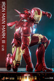 Hot Toys Marvel Comics Iron Man (2008) Iron Man Mark III (2.0) Diecast 1/6 Scale 12" Collectible Figure