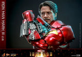 Hot Toys Marvel Comics Iron Man (2008) Iron Man Mark III (2.0) Diecast 1/6 Scale 12" Collectible Figure