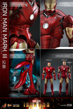 Hot Toys Marvel Comics Iron Man (2008) Iron Man Mark III (2.0) Diecast 1/6 Scale 12" Collectible Figure