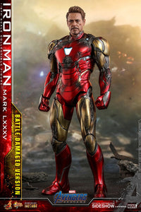 Hot Toys Marvel Comics Avengers Endgame Iron Man Mark LXXXV (Battle Damaged Version) Diecast 1/6 Scale Collectible Figure