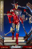 Hot Toys Marvel Comics The Avengers Iron Man Mark VI (2.0) with Suit-Up Gantry Diecast 1/6 Scale 12" Collectible Figure Set