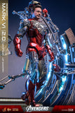 Hot Toys Marvel Comics The Avengers Iron Man Mark VI (2.0) with Suit-Up Gantry Diecast 1/6 Scale 12" Collectible Figure Set