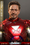Hot Toys Marvel Comics The Avengers Iron Man Mark VI (2.0) with Suit-Up Gantry Diecast 1/6 Scale 12" Collectible Figure Set