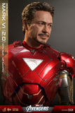 Hot Toys Marvel Comics The Avengers Iron Man Mark VI (2.0) with Suit-Up Gantry Diecast 1/6 Scale 12" Collectible Figure Set