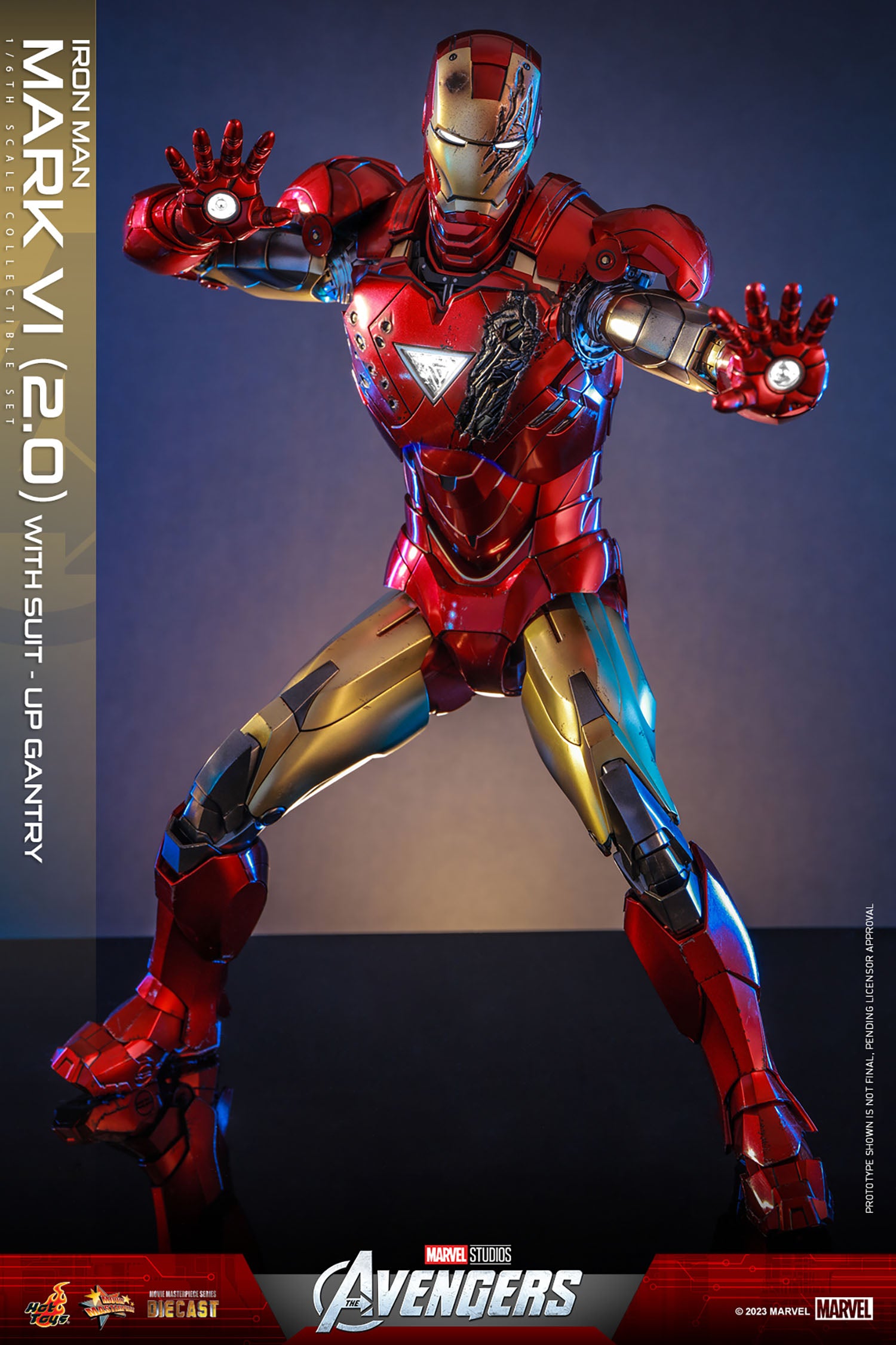Hot Toys Marvel Comics The Avengers Iron Man Mark VI (2.0) with