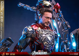 Hot Toys Marvel Comics The Avengers Iron Man Mark VI (2.0) with Suit-Up Gantry Diecast 1/6 Scale 12" Collectible Figure Set