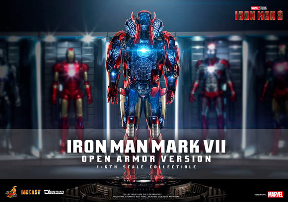 Hot Toys Marvel Comics Iron Man 3 Iron Man Mark VII (Open Armor Version) 1/6 Scale 12' Collectible Diorama Figure