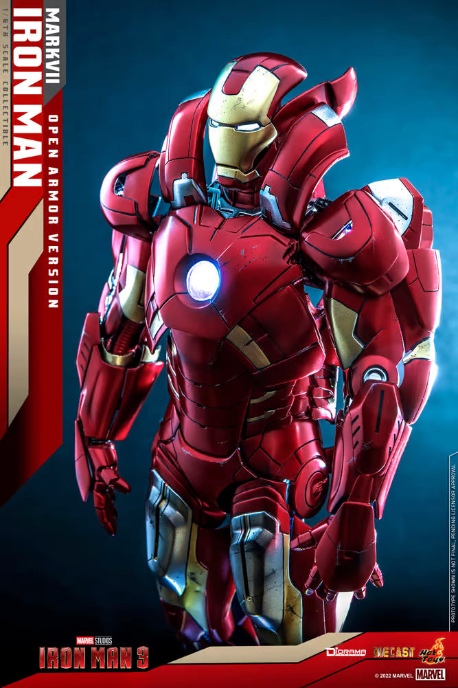 Hot Toys Marvel Comics Iron Man 3 Iron Man Mark VII (Open Armor