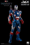 Threezero Marvel Avengers Infinity Saga Iron Patriot DLX 1/12 Scale Die-Cast Action Figure