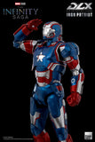 Threezero Marvel Avengers Infinity Saga Iron Patriot DLX 1/12 Scale Die-Cast Action Figure