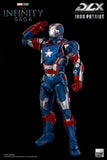 Threezero Marvel Avengers Infinity Saga Iron Patriot DLX 1/12 Scale Die-Cast Action Figure