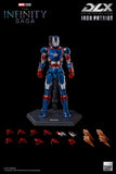 Threezero Marvel Avengers Infinity Saga Iron Patriot DLX 1/12 Scale Die-Cast Action Figure