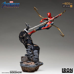 Iron Studios Marvel Comics Avengers Endgame Iron Spider VS Outrider Art Scale 1/10 Battle Diorama Series Statue