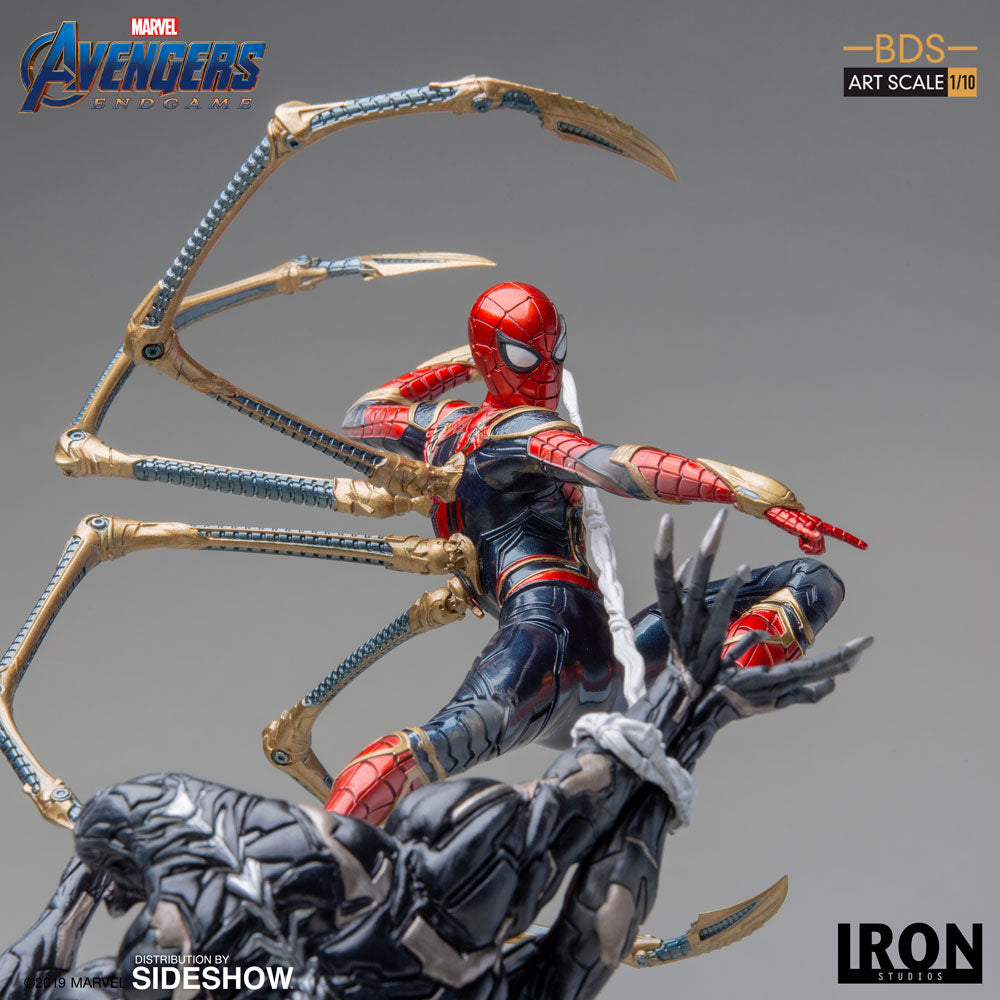 Iron Studios Marvel Comics Avengers Endgame Iron Spider VS