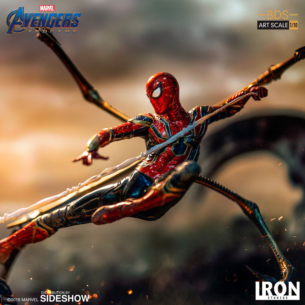 Iron Studios Marvel Comics Avengers Endgame Iron Spider VS