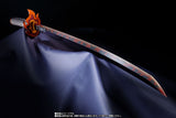 Bandai Tamashii Nations Demon Slayer Kimetsu no Yaiba Proplica Kyojuro Rengoku's Nichirin Sword Full Size Prop Replica