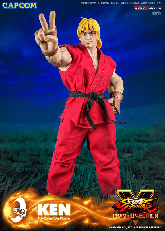 Iconiq Studios Street Fighter V Iconiq Gaming Series Ken Masters 1/6 Scale Collectible Figure