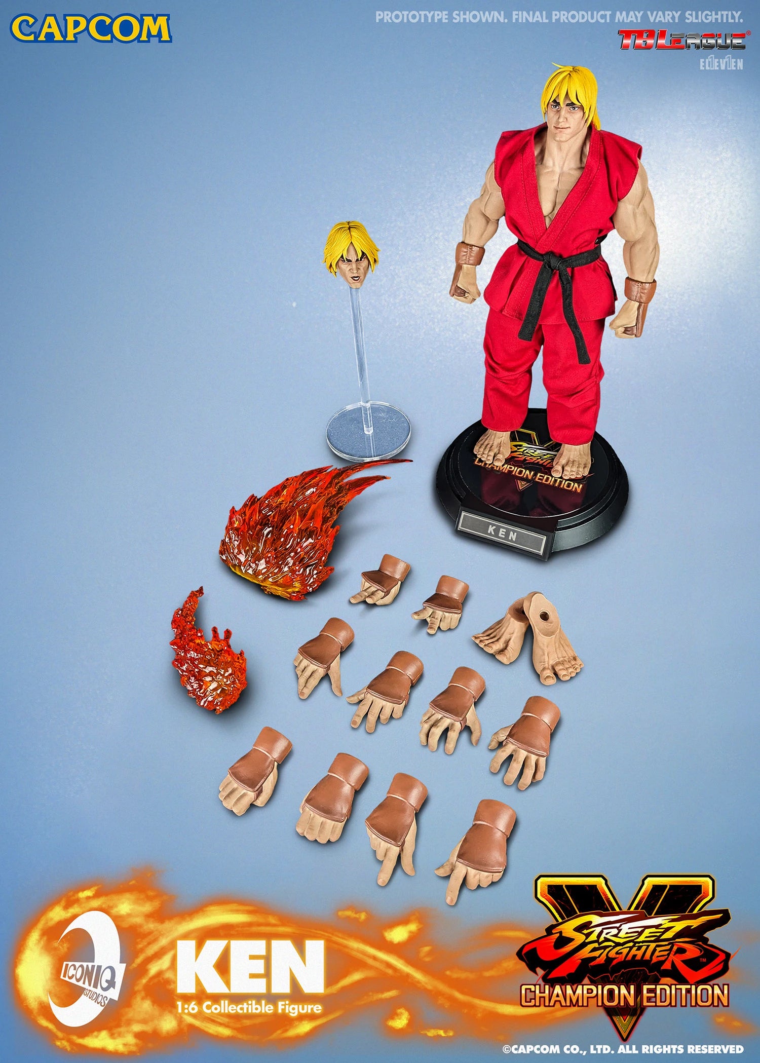 Iconiq Studios Street Fighter V Iconiq Gaming Series Ken Masters 1