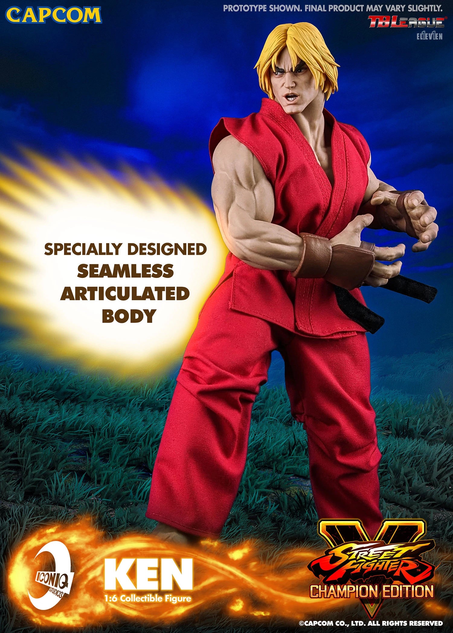 Iconiq Studios Street Fighter V Iconiq Gaming Series Ken Masters 1