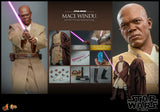 Hot Toys Star Wars Episode II: Attack of the Clones Mace Windu 1/6 Scale 12" Collectible Figure