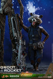 Hot Toys Marvel Avengers Infinity War Groot & Rocket 1/6 Scale Figure Set