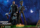 Hot Toys Marvel Avengers Infinity War Groot & Rocket 1/6 Scale Figure Set