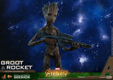 Hot Toys Marvel Avengers Infinity War Groot & Rocket 1/6 Scale Figure Set