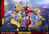 Hot Toys Marvel Iron Man 2 Iron Man Mark IV Diecast Figure with Suit-up Gantry 1/6 Scale Figure Set