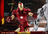 Hot Toys Marvel Iron Man 2 Iron Man Mark IV Diecast Figure with Suit-up Gantry 1/6 Scale Figure Set