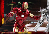 Hot Toys Marvel Iron Man 2 Iron Man Mark IV Diecast Figure with Suit-up Gantry 1/6 Scale Figure Set