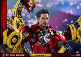 Hot Toys Marvel Iron Man 2 Iron Man Mark IV Diecast Figure with Suit-up Gantry 1/6 Scale Figure Set