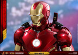 Hot Toys Marvel Iron Man 2 Iron Man Mark IV Diecast Figure with Suit-up Gantry 1/6 Scale Figure Set